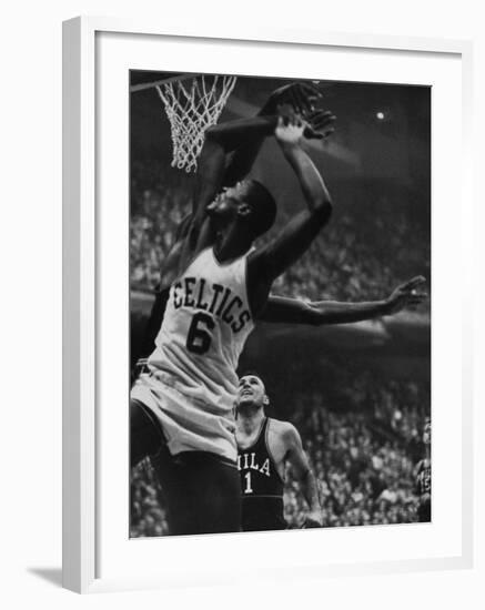 Basketball Player Bill Russell-null-Framed Premium Photographic Print