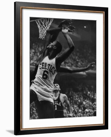 Basketball Player Bill Russell-null-Framed Premium Photographic Print