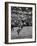 Basketball Player Tom Gola Leaping in the Air to Make a Shot During a Basketball Game-null-Framed Photographic Print