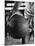 Basketball Player Wilt Chamberlain Holding a Basketball-Frank Scherschel-Mounted Premium Photographic Print