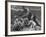 Basketball Player Wilt Chamberlain in Game Against the Celtics-George Silk-Framed Premium Photographic Print