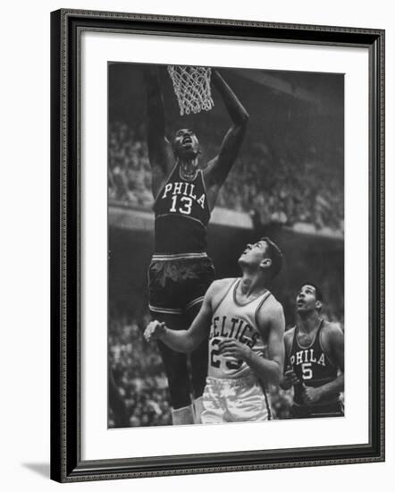 Basketball Player Wilt Chamberlain-George Silk-Framed Premium Photographic Print