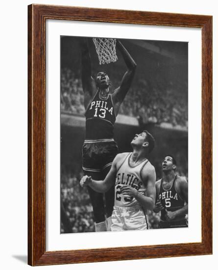 Basketball Player Wilt Chamberlain-George Silk-Framed Premium Photographic Print