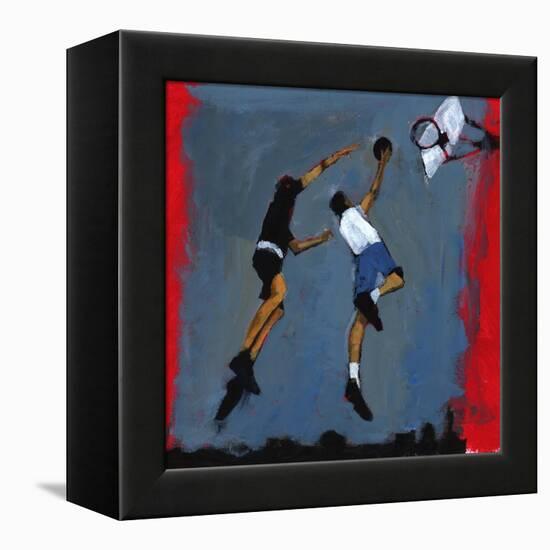 Basketball players, 2009-Paul Powis-Framed Premier Image Canvas