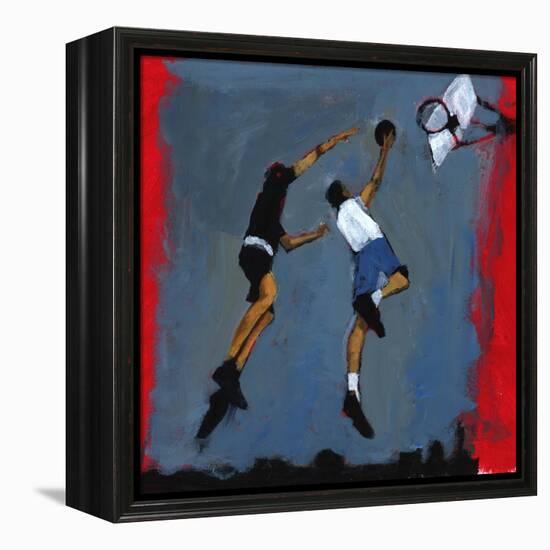 Basketball players, 2009-Paul Powis-Framed Premier Image Canvas