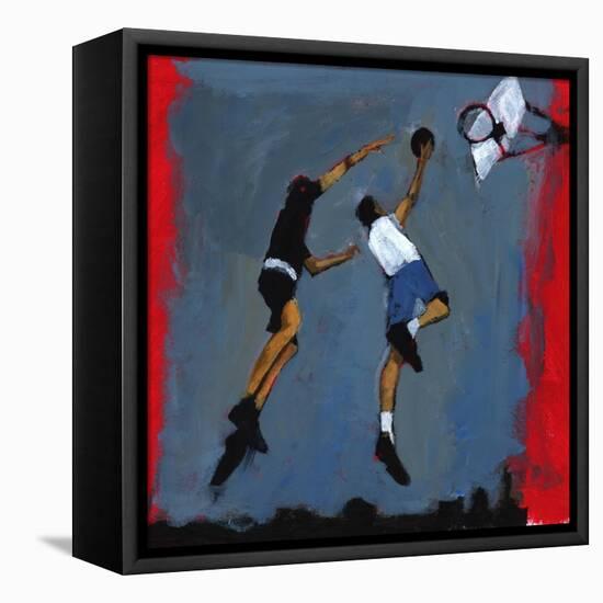 Basketball players, 2009-Paul Powis-Framed Premier Image Canvas