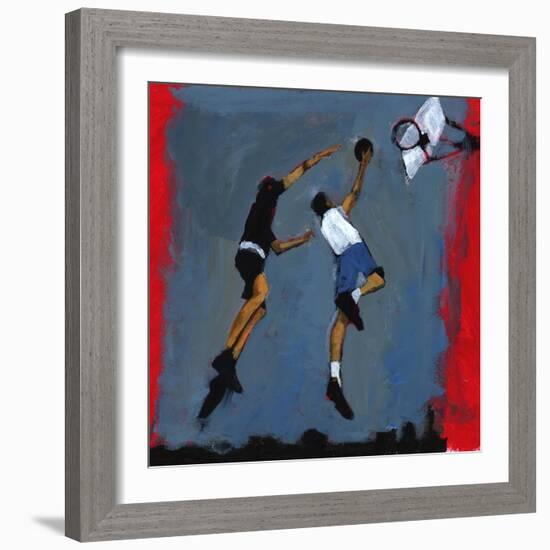 Basketball players, 2009-Paul Powis-Framed Giclee Print