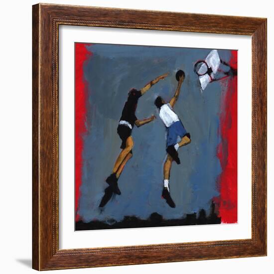 Basketball players, 2009-Paul Powis-Framed Giclee Print