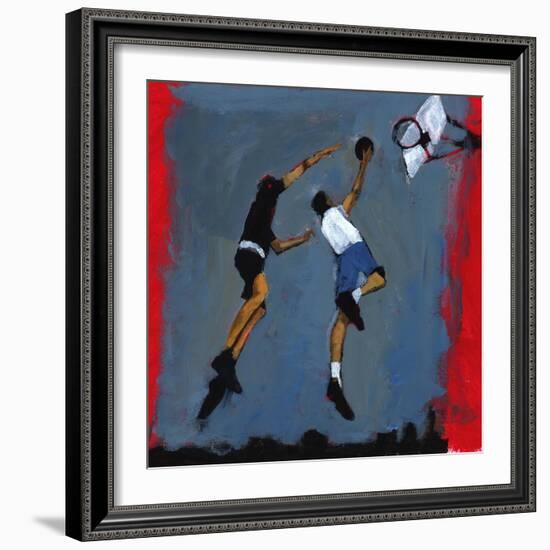 Basketball players, 2009-Paul Powis-Framed Giclee Print