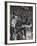 Basketball Players Bill Russell and Wilt Chamberlain During Game-George Silk-Framed Premium Photographic Print