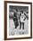 Basketball Players Bill Russell and Wilt Chamberlain During Game-null-Framed Premium Photographic Print