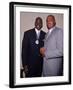 Basketball Players Michael Jordan and Charles Barkley at Great Sports Legend Dinner-Sylvain Gaboury-Framed Premium Photographic Print