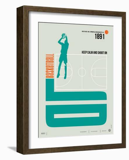Basketball Poster-NaxArt-Framed Premium Giclee Print