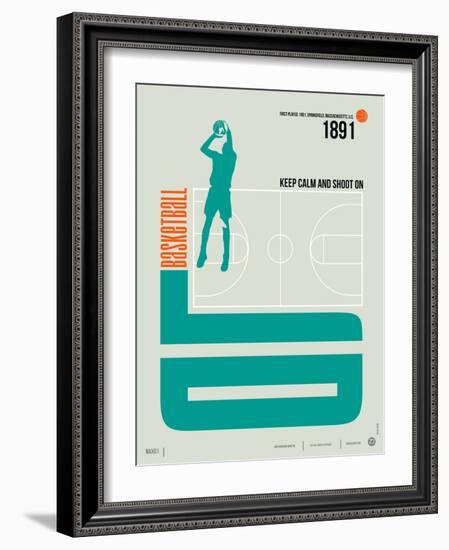 Basketball Poster-NaxArt-Framed Premium Giclee Print