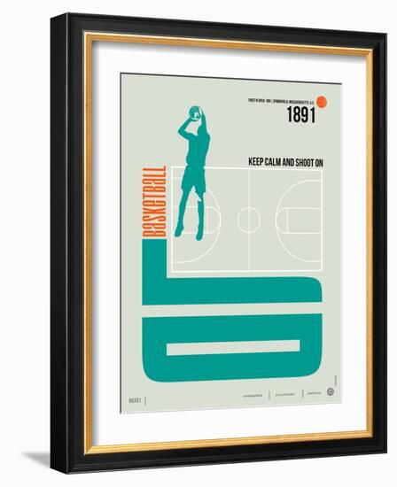 Basketball Poster-NaxArt-Framed Art Print