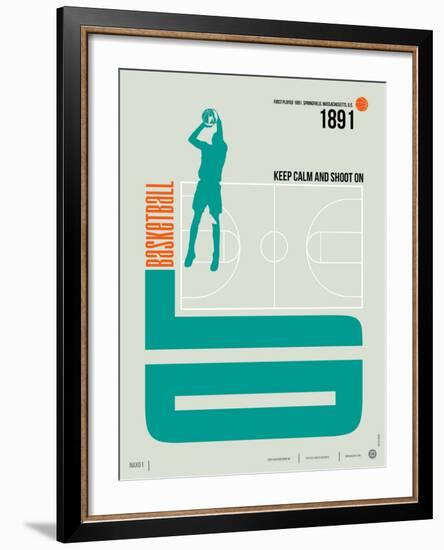 Basketball Poster-NaxArt-Framed Art Print