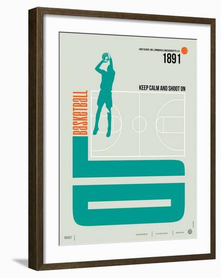 Basketball Poster-NaxArt-Framed Art Print