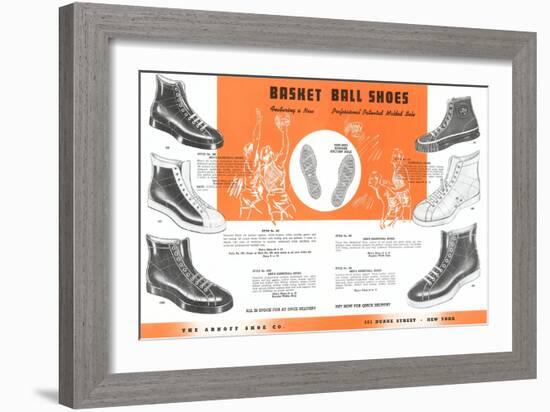 Basketball Shoes-null-Framed Art Print