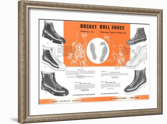 Basketball Shoes-null-Framed Art Print