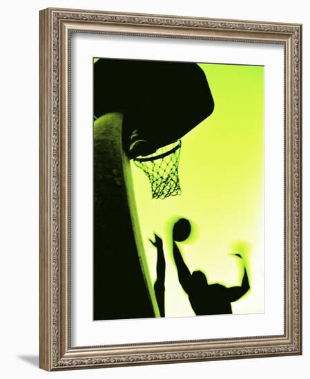 Basketball Silhouette-null-Framed Photographic Print