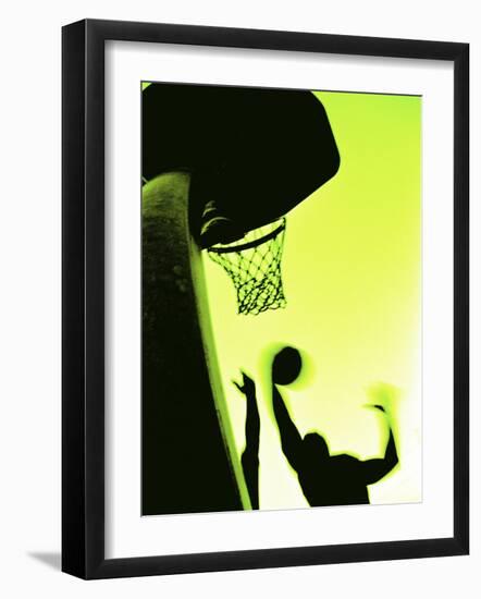 Basketball Silhouette-null-Framed Photographic Print