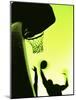 Basketball Silhouette-null-Mounted Photographic Print