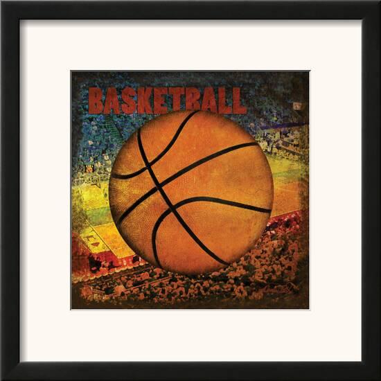 Basketball Square Ii Framed Art Print Denise Tedeschi Art Com
