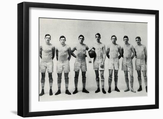 Basketball Team, 1903-null-Framed Giclee Print