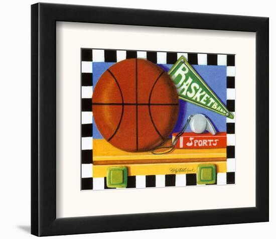 Basketball-Kathy Middlebrook-Framed Art Print