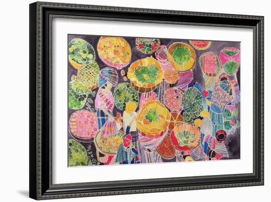 Baskets at Market-Hilary Simon-Framed Giclee Print