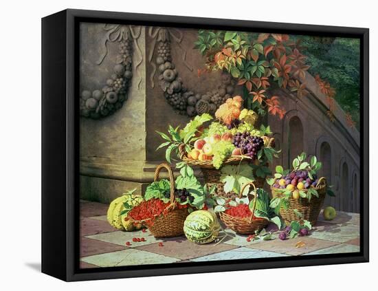 Baskets of Summer Fruits-William Hammer-Framed Premier Image Canvas