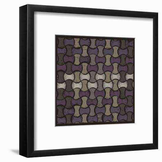 Basketweave Oval - Plum-Susan Clickner-Framed Giclee Print