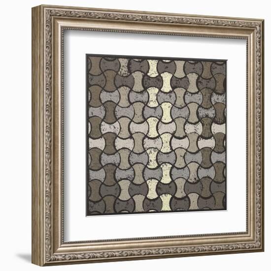 Basketweave Ovals-Susan Clickner-Framed Giclee Print