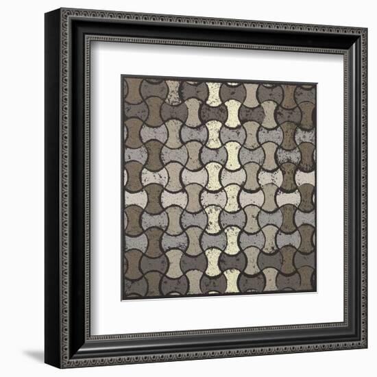 Basketweave Ovals-Susan Clickner-Framed Giclee Print