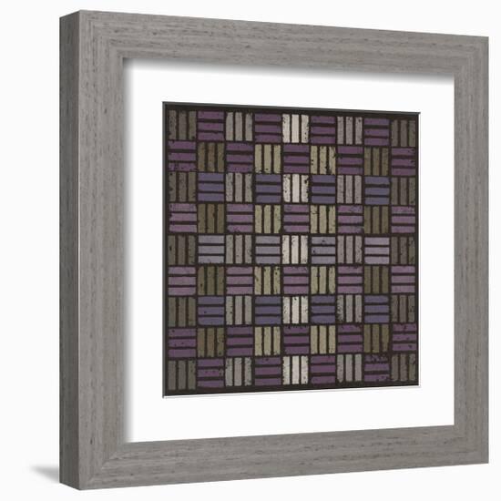 Basketweave Triple Play - Plum-Susan Clickner-Framed Giclee Print