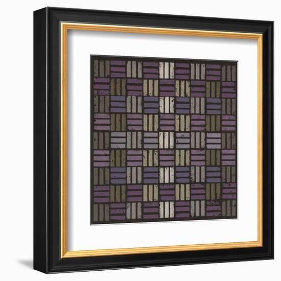 Basketweave Triple Play - Plum-Susan Clickner-Framed Giclee Print