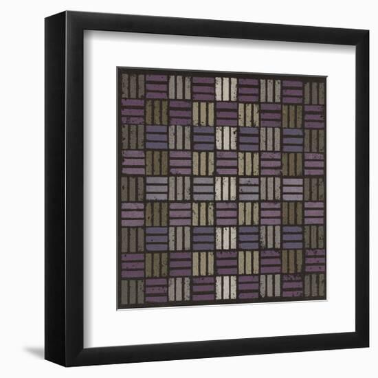 Basketweave Triple Play - Plum-Susan Clickner-Framed Giclee Print