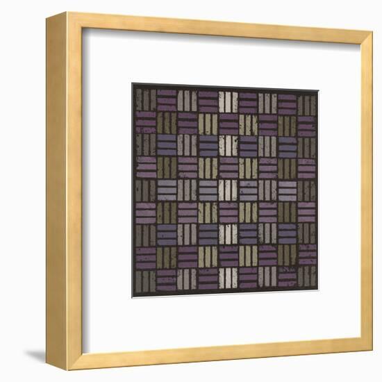 Basketweave Triple Play - Plum-Susan Clickner-Framed Giclee Print