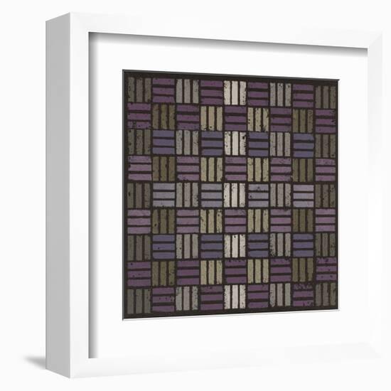 Basketweave Triple Play - Plum-Susan Clickner-Framed Giclee Print