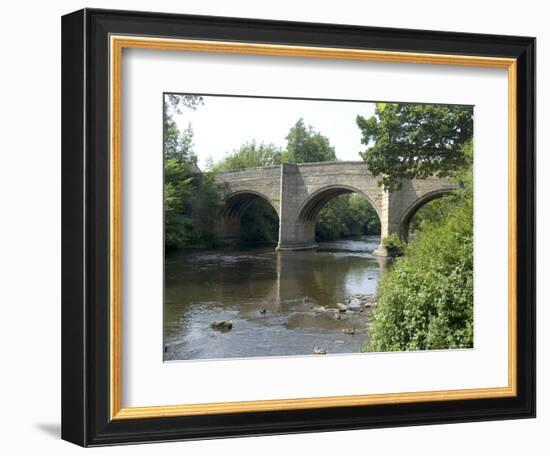 Baslow Bridge, Derbyshire, Peak District National Park, England, United Kingdom-Ethel Davies-Framed Photographic Print