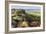 Baslow Edge, early autumn heather, view to Baslow village, Peak District Nat'l Park, England-Eleanor Scriven-Framed Photographic Print