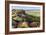 Baslow Edge, early autumn heather, view to Baslow village, Peak District Nat'l Park, England-Eleanor Scriven-Framed Photographic Print