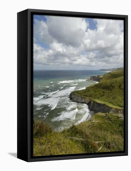 Basque Coast from High Viewpoint, Costa Vasca, Euskadi, Spain, Europe-Groenendijk Peter-Framed Premier Image Canvas