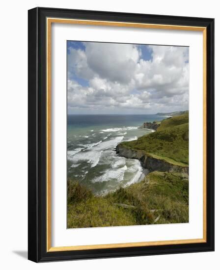 Basque Coast from High Viewpoint, Costa Vasca, Euskadi, Spain, Europe-Groenendijk Peter-Framed Photographic Print