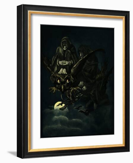 Basque legends- Akelarre-Harold Copping-Framed Giclee Print