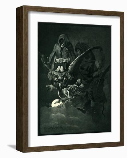 Basque legends- Akelarre-Harold Copping-Framed Giclee Print