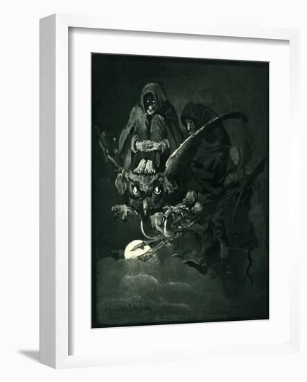 Basque legends- Akelarre-Harold Copping-Framed Giclee Print