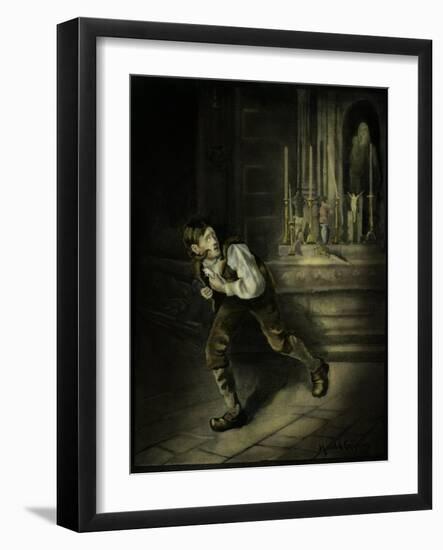 Basque legends- Hurca-Mendi-Harold Copping-Framed Giclee Print