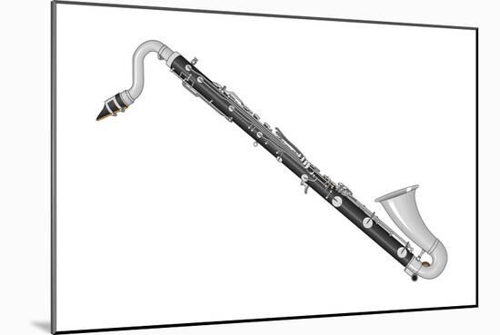 Bass Clarinet, Woodwind, Musical Instrument-Encyclopaedia Britannica-Mounted Art Print