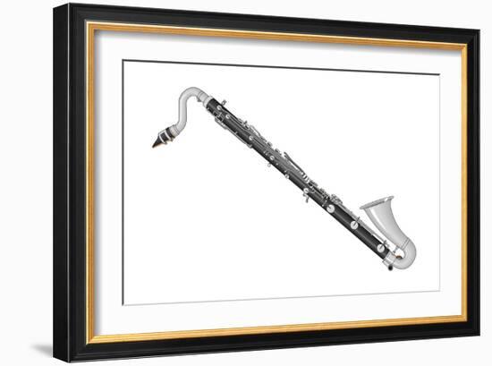 Bass Clarinet, Woodwind, Musical Instrument-Encyclopaedia Britannica-Framed Art Print